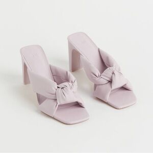 H&M Lilac Heeled Mules